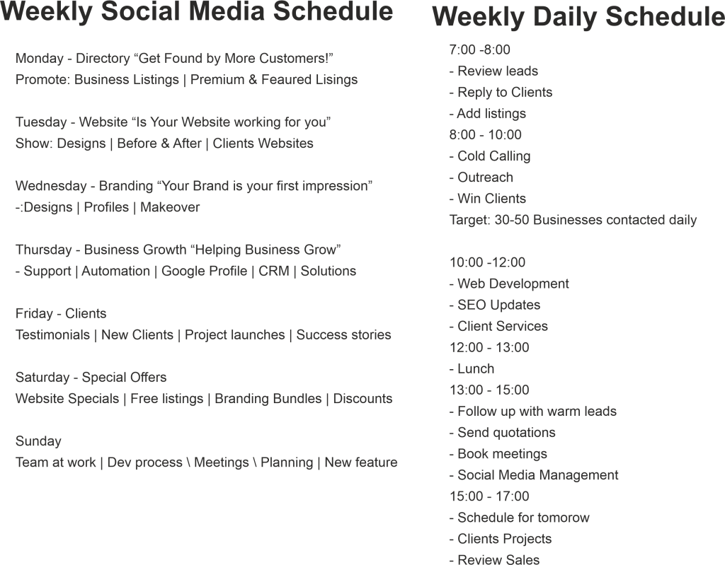 weekly social